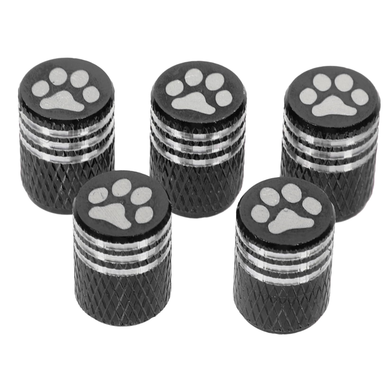 GETAJGHSD 5St Ventilkappe für Autoreifen Auto-Ventilkappen Luftkappen Ventile car tire Valve caps Autoreifen Ventilkappen süße Reifenventilkappen Ventilkappen lustig Aluminiumlegierung Black von GETAJGHSD