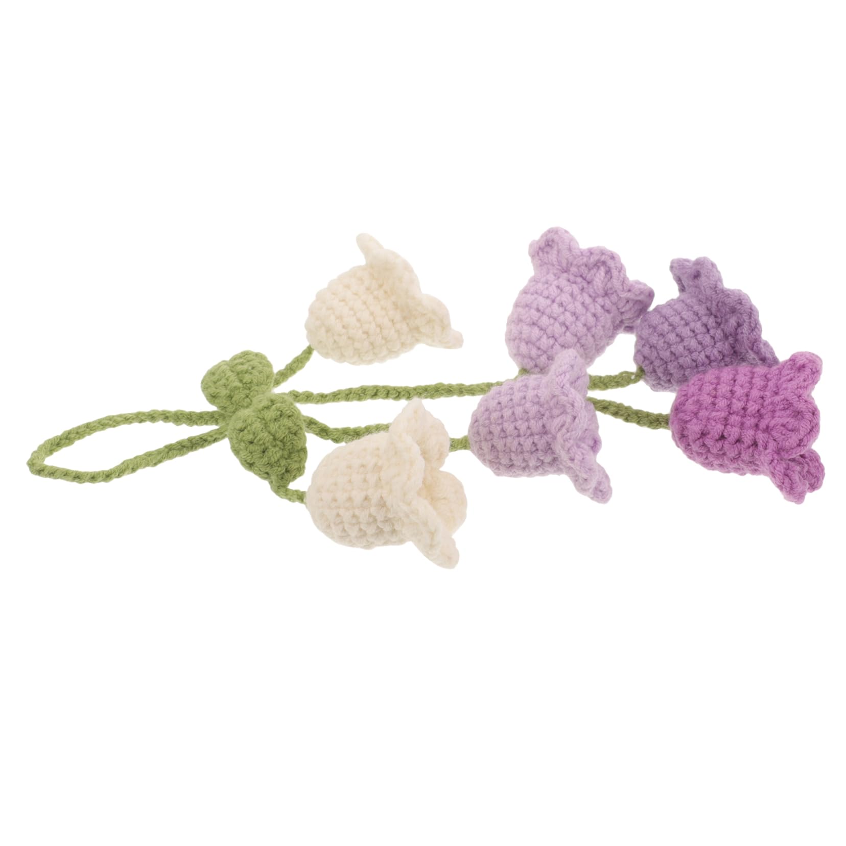 GETAJGHSD 6 Stück Auto Anhänger, Blumen Hängedekor, Auto Hängezubehör, Party Dekorationen, Auto Zubehör Für Frauen, Gestrickter Anhänger In Blumenform, Auto Dekorationen, Gehäkelt von GETAJGHSD