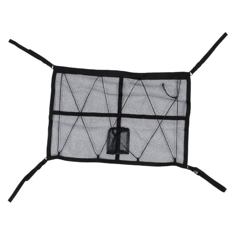 GETAJGHSD Auto Aufbewahrungstasche Aufbewahrung An Der Autodecke Dachgepäcknetz Für SUV Gepäcknetz Für Dachgepäckträger Innendach-gepäcknetz Auto Dach Netz Black Polyester-mesh-Kunststoff von GETAJGHSD