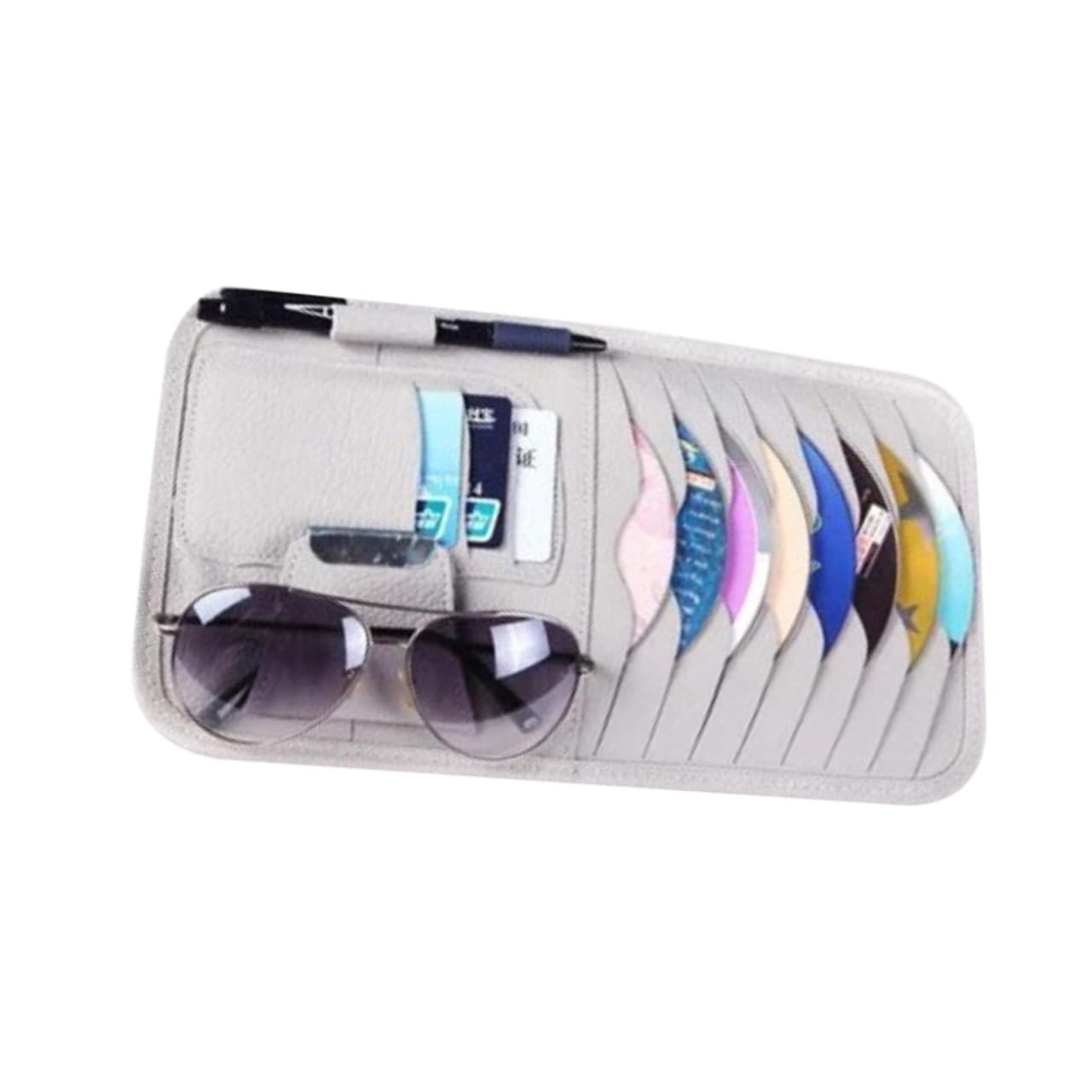 GETAJGHSD Auto Sonnenblenden Organizer Sonnenfänger Für Organizer Auto Sonnenschutz Sonnenblenden Etui Stift Visier Sonnenblende Aufbewahrungszubehör Sonnenfänger Für Auto von GETAJGHSD