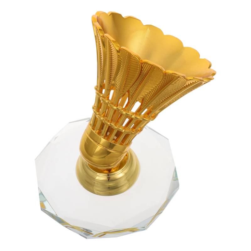 GETAJGHSD Dekorative Badminton-statue Für Das Armaturenbrett Des Autos. Elegante Goldene Federball-skulptur Für Badminton-enthusiasten, Auto-innenzubehör von GETAJGHSD