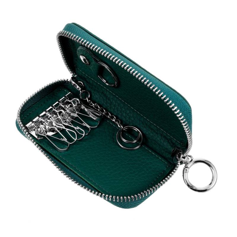 Tasche Für Autoschlüssel Schlüsseletuis Kleine Schlüsseltasche Kleines Schlüsseletui Schlüsselorganisator Schlüssel Abdeckung Tasche Schlüsselhalter Green Echtes Leder GETAJGHSD von GETAJGHSD