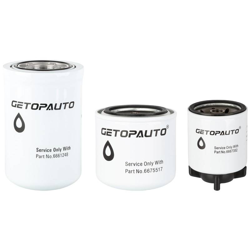 GETOPAUTO 6675517 6667352 6661248 Filter-Set, kompatibel mit Bobcat Kompaktlader 743 751 T140 T180 T190 S130 S150 S160 S175 S185 S205 753 763 7 73 von GETOPAUTO