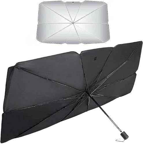 Auto Sonnenschirm für Opel Crossland X,Faltbar Sonnenschutz Umbrella Frontscheibe Sonnenschutz Regenschirm UV-Schutz Windschutzscheibe Sun Shade Cover Sonnenblende,L von GFHZZS