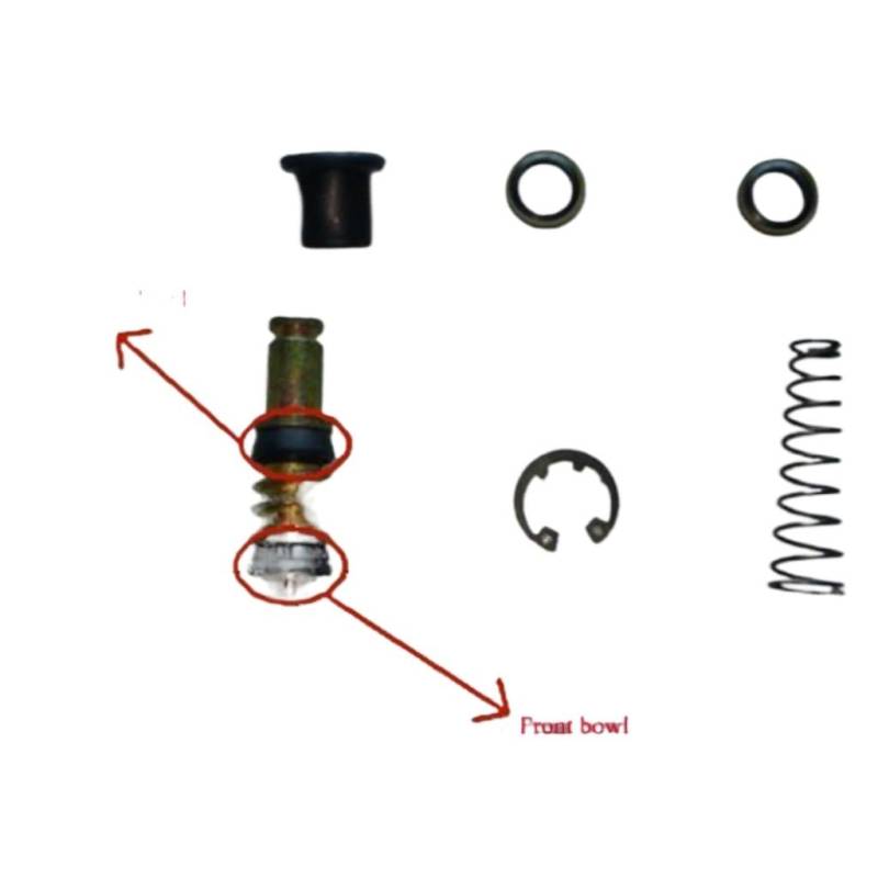 11–18,87 mm, hochwertig, kompatibel mit Motorradpumpen-Hauptzylinder-Bremspumpen-Kolbendichtung, die Staubdichtungskomponenten-Reparatursätze verhindert(12.7mm 8-Piece Set) von GFJHFDCR