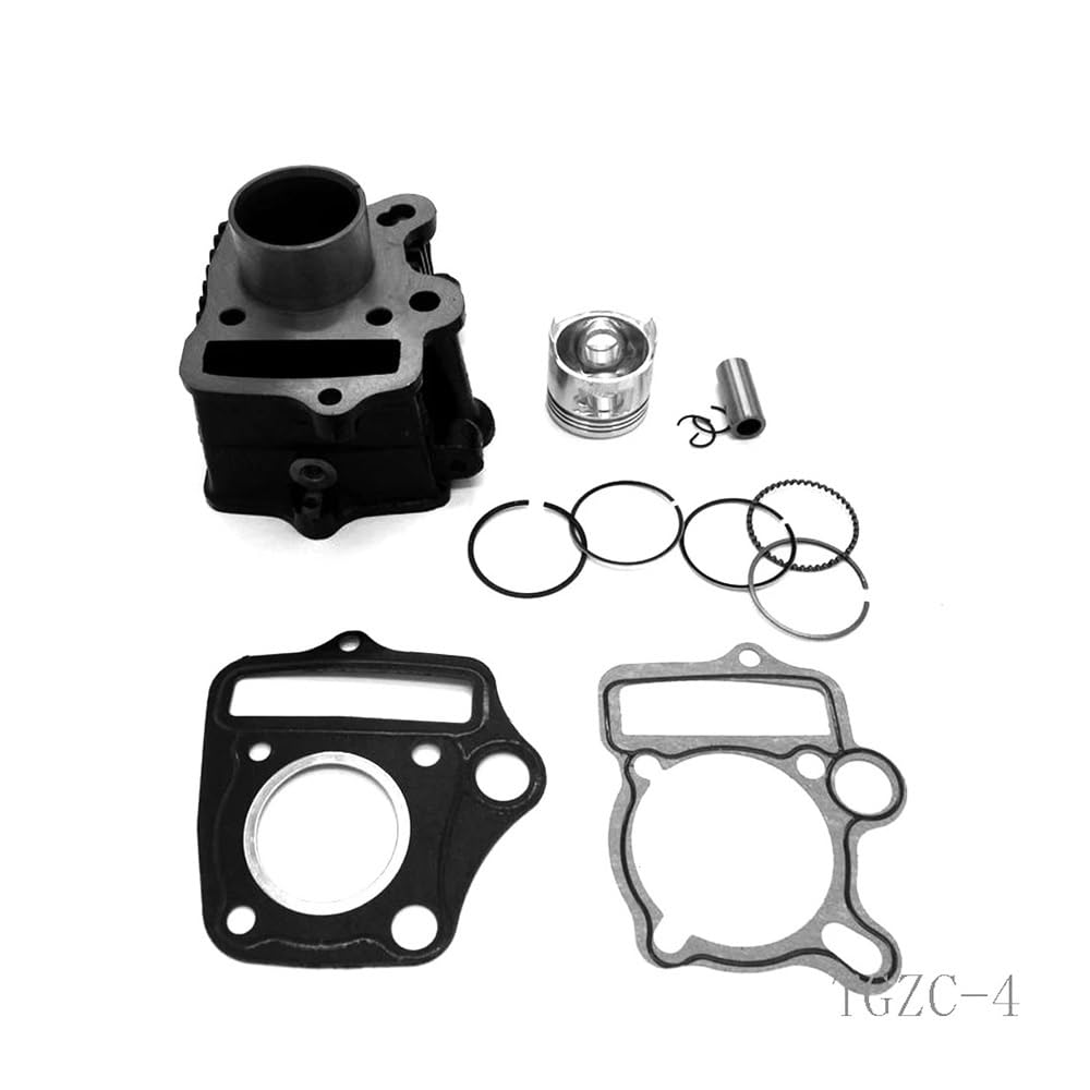 39-mm-Zylindersatz mit Kolbenringsatz, kompatibel mit 50-cm3-Motoren für ATV Z50 C50 CD50 CRF DAX XR 50 cc 13 mm und ähnliche Modelle von GFJHFDCR