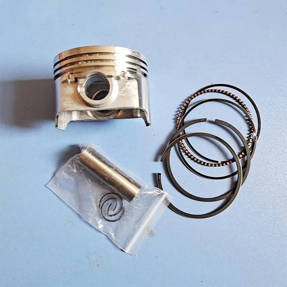 65-mm-Kolbensatz, kompatibel mit FJ180V FJ180-Motor für KAAZ-Rasenmäher, inklusive Austausch der Zylinderkolbenring-Stiftclip-Baugruppe(2 x Piston Ring kit) von GFJHFDCR