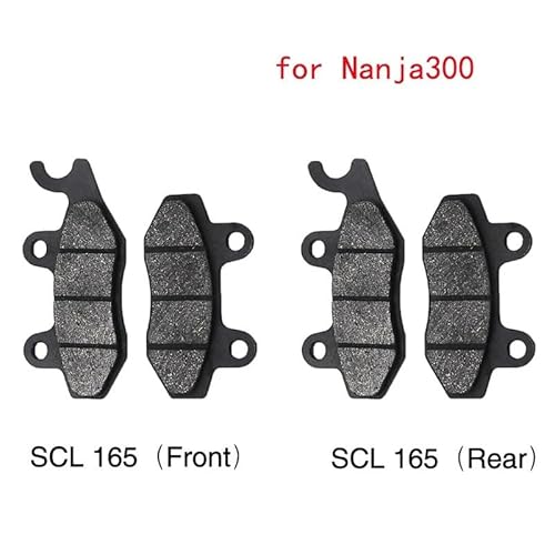Metall-Bremsbeläge vorne und hinten, kompatibel mit 300 Modellen von 2013 bis 2016, ähnliche Passform(Rear Brake) von GFJHFDCR