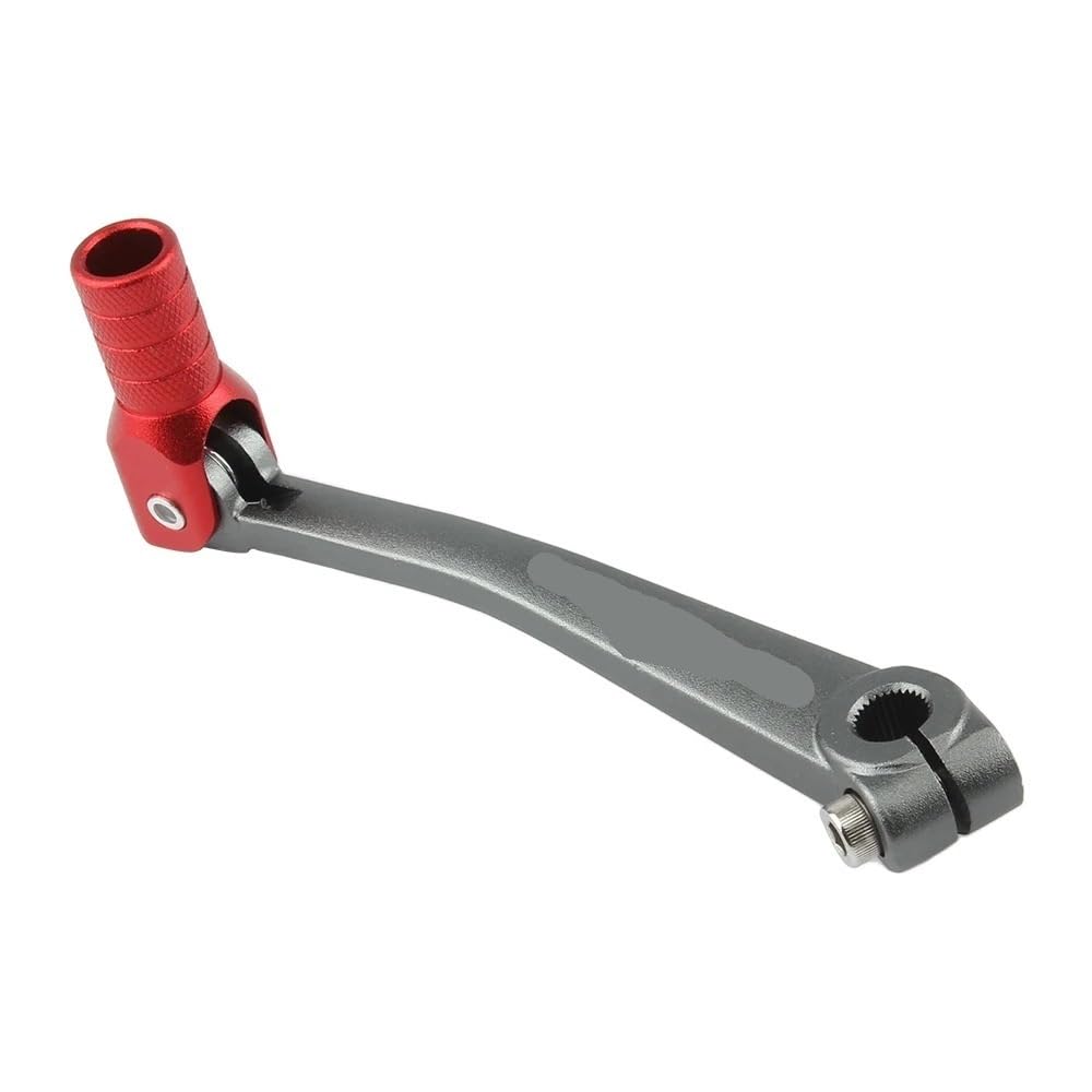 Universell kompatibler Hebel, Motorradzubehör, 125 cc bis 400 cc, geschmiedete Schalthebel, Kickpedalhebel(Titanium RED) von GFJHFDCR