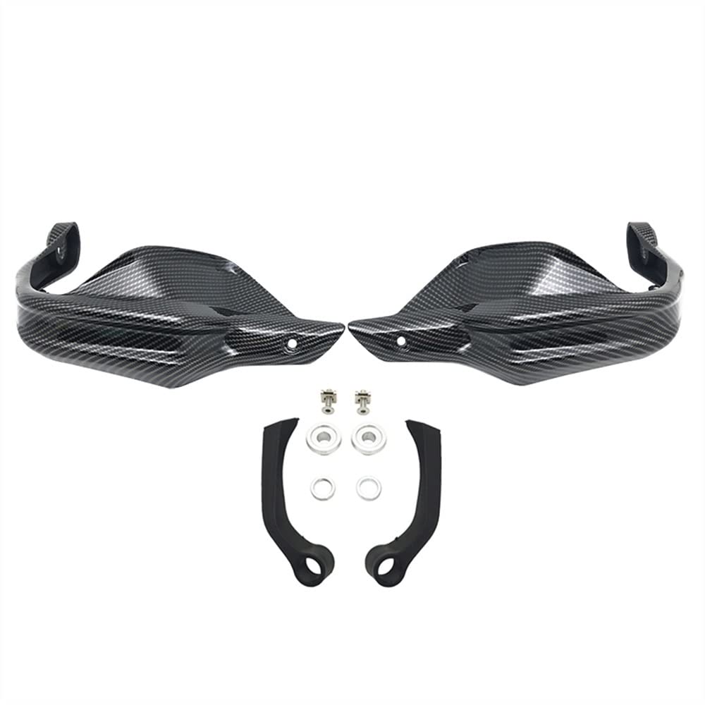 GFVASZNDE Motorrad Handschutz Für B&MW R1200GS LC ADV R1250GS F800GS Adventure S1000XR 2013-2022 Carbon Look Handschutz Schild Hand Schutzfolie Windschutzscheibe von GFVASZNDE