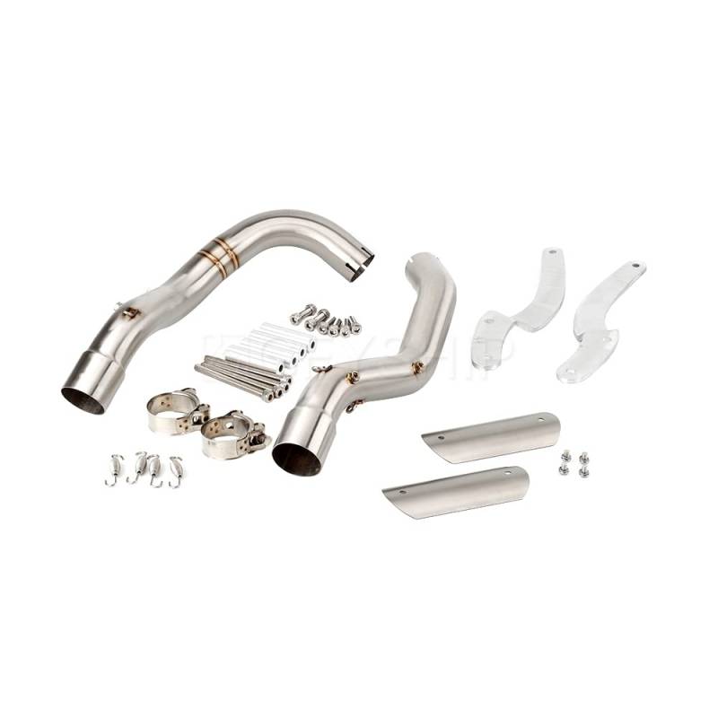 For Honda VTR 1000 F Firestorm 1997-2006, VTR1000 F Superhawk 1997-2006 VTR1000F Motorrad Auspuff Middle Link Pipe Abgaskrümmer 51mm von GFYSHIP