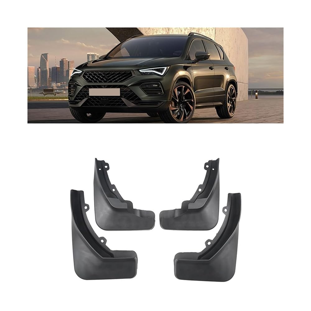 4 Stück Auto Kotflügel für Cupra Ateca 2018-2023 Mudguard Schmutzfänger Spritzschutz Schutzblech Schlamm Flaps Radlaufschutz Radabdeckung rutschfest Matte von GGYiQI