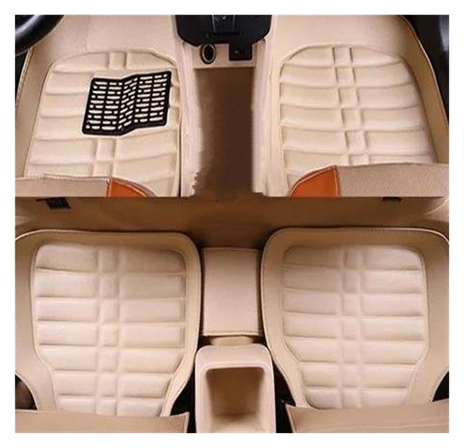 1 Set Auto Fußmatten Auto Fußmatten Für L&and R&Over Alle Modelle Für Freelander 1 2 Ersatz(BEIGE) von GHAEKEBC