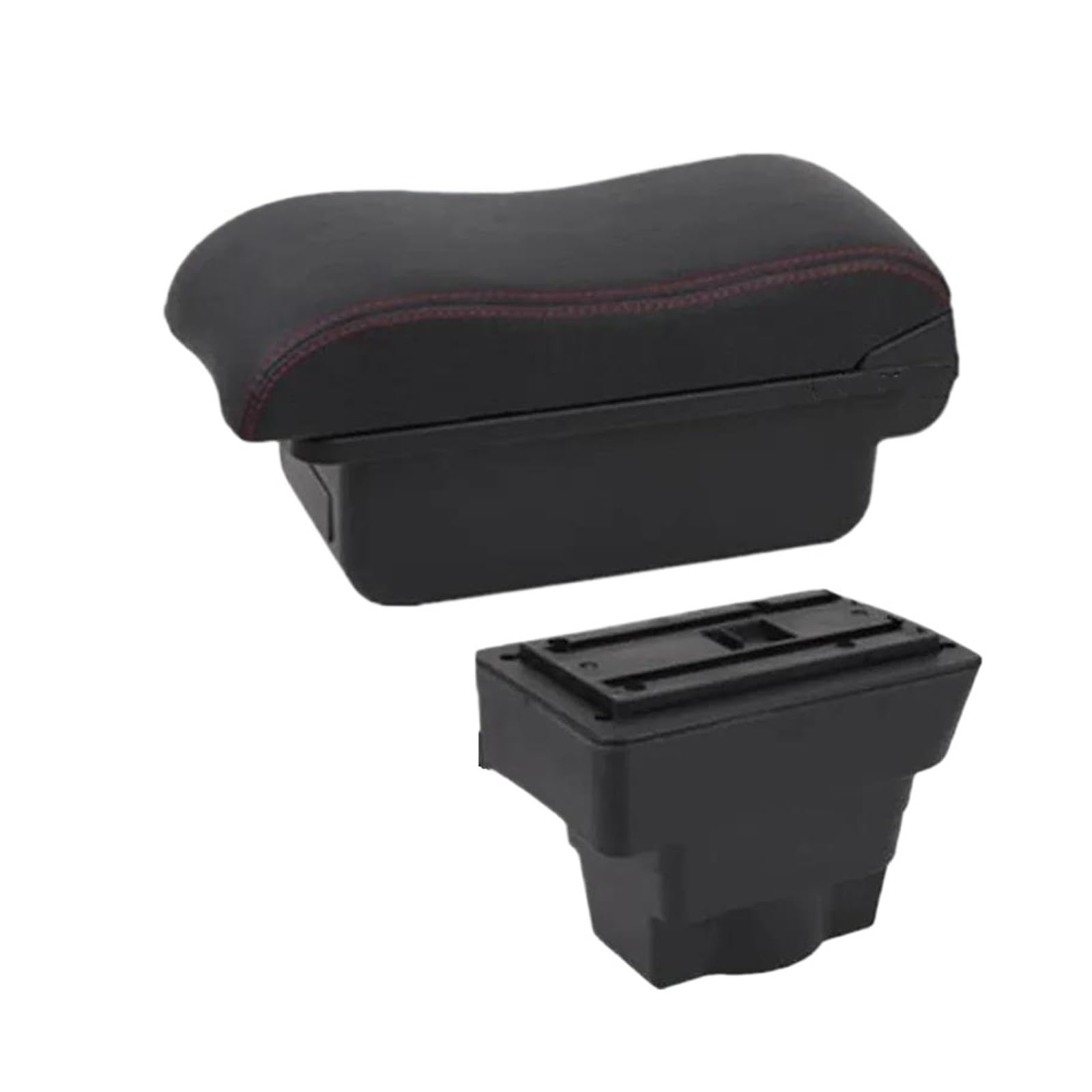 Auto Armlehnenbox Für Opel Für Astra 2012-2019 2020 Armlehnenbox Autoarmlehne Mittelablagebox Innenraum Nachrüstteile(A1 rote Linie KEIN USB) von GHAEKEBC