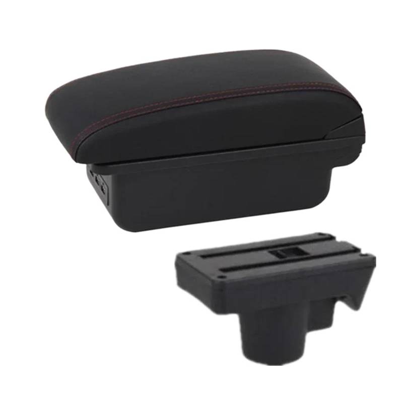 Auto Armlehnenbox Für Opel Für Astra Für Astra H 2004-2011 2012 2013 2014 Auto Armlehnenbox Aufbewahrungsbox Nachrüst Autoinnenausstattung(B1 rote Linie 3USB) von GHAEKEBC