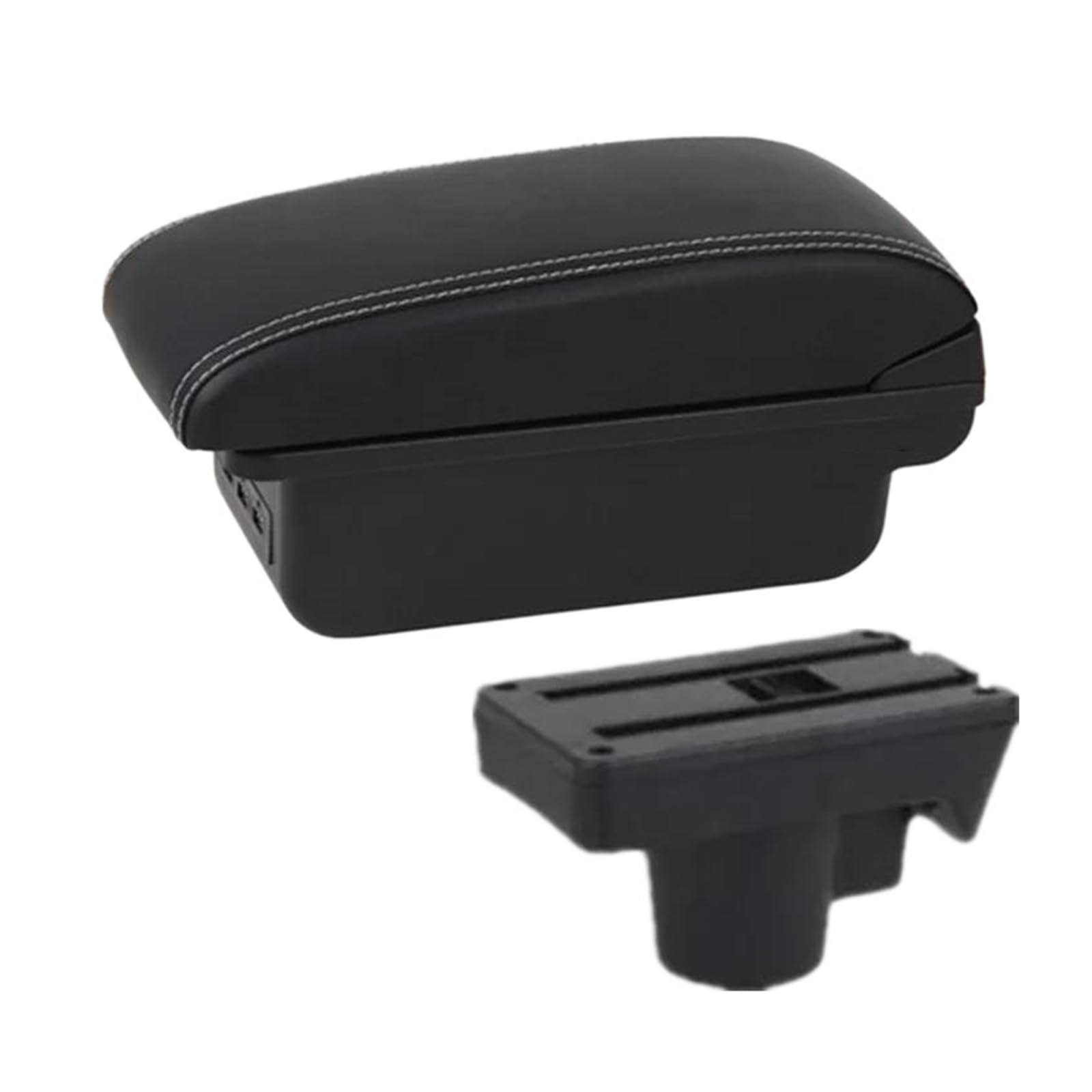 Auto Armlehnenbox Für Opel Für Astra Für Astra H 2004-2011 2012 2013 2014 Auto Armlehnenbox Aufbewahrungsbox Nachrüst Autoinnenausstattung(B3 weiße Linie 3USB) von GHAEKEBC