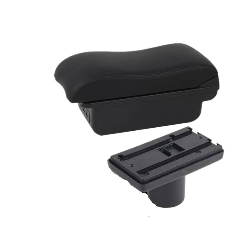 Auto Armlehnenbox Für Seat Für Ibiza 6j 6L Armlehnenbox Autoarmlehne Nachrüstteile Aufbewahrungsbox Autoinnenausstattung(B2 schwarze Linie 3USB) von GHAEKEBC