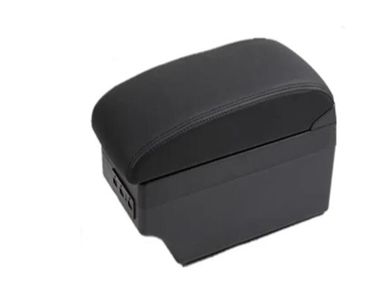 Auto Armlehnenbox Für Seat Für Leon 1M Armlehnenbox Autoarmlehnenbox Zentrale Aufbewahrungsbox Nachrüsten Mit USB Ladefunktion Autozubehör(C1 schwarze Linie 7USB) von GHAEKEBC