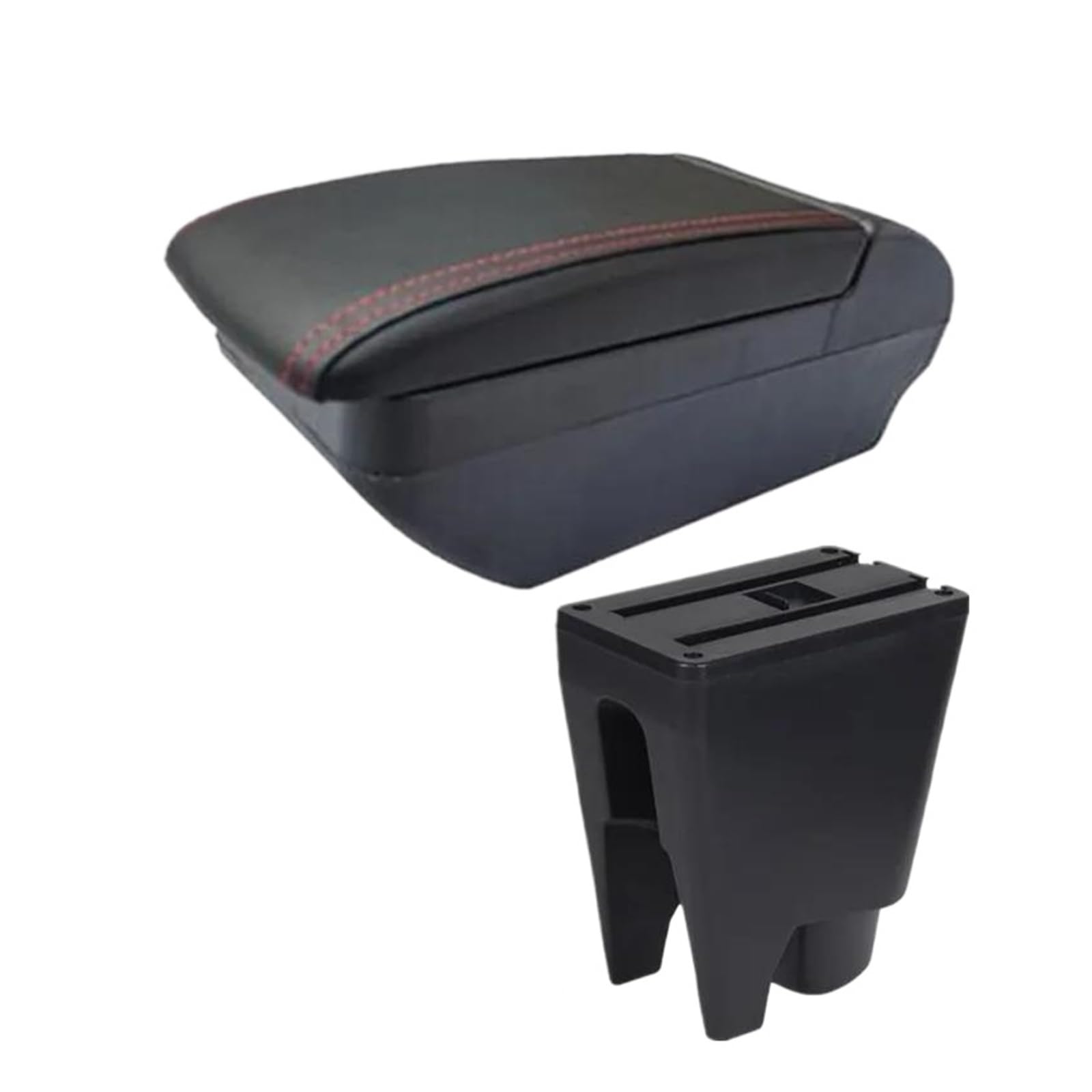 Auto Armlehnenbox Für Toyota Für Aygo BJ 2010-2020 Armlehnenbox Konsole Armlehne Aufbewahrungsbox Innenraum Spezielles Nachrüst Autozubehör(F rote Leitung Kein USB) von GHAEKEBC