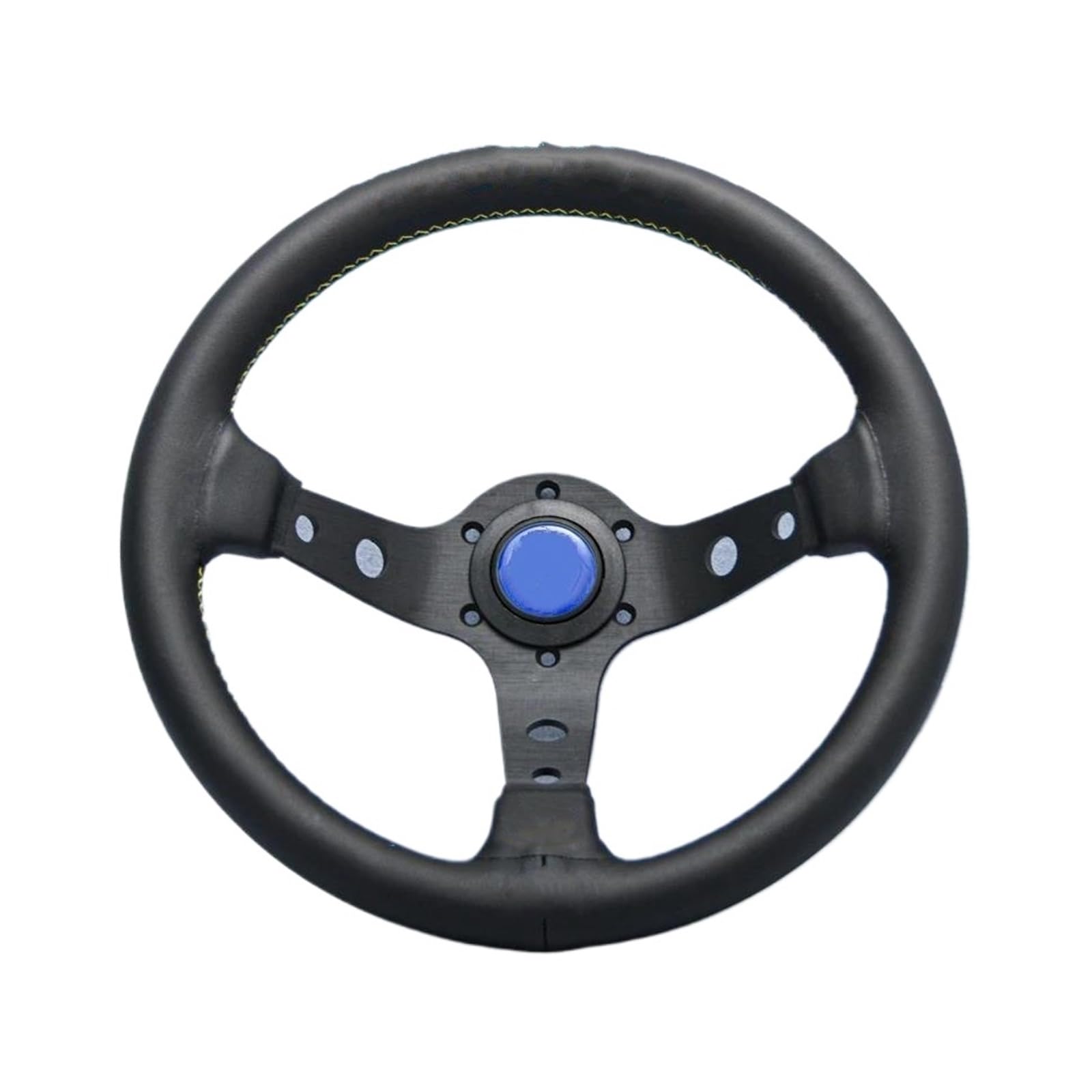 Auto Lenkrad 13 Zoll 330 Mm Für Sportlenkrad Autotuning Driftspiel Lenkrad Autoteile(BLAU) von GHAEKEBC