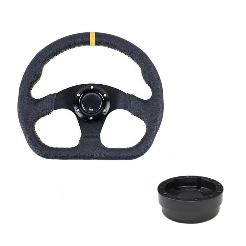 Auto Lenkrad Für Logitech G29 G920 Auto Rennlenkräder Drifting Sport Lenkradadapter Universal Autozubehör(Set A-PVC-C) von GHAEKEBC