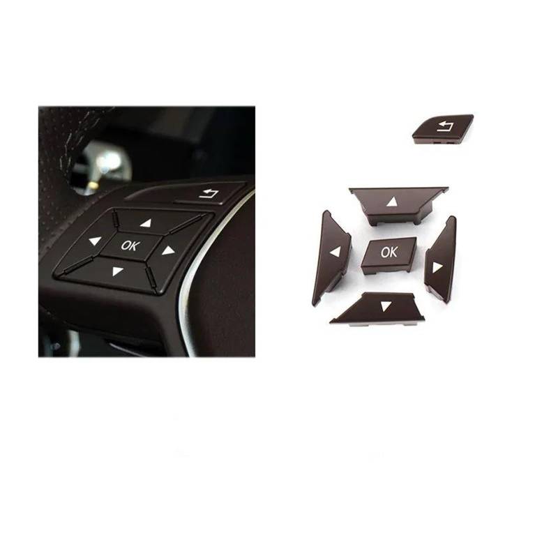 Auto Lenkrad Für Mercedes Für Benz W204 X204 W212 W156 W246 W218 2013-2018 Auto Lenkradschalter Multifunktionsknopf(Brown ging) von GHAEKEBC