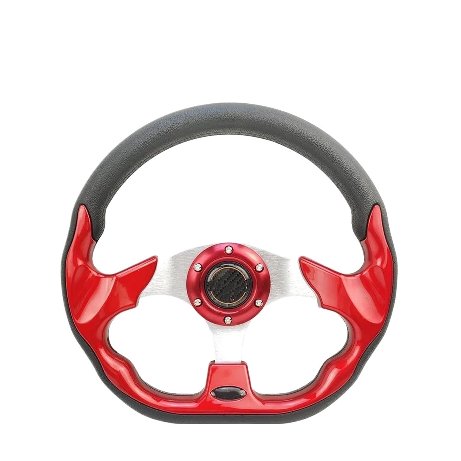 Auto Lenkrad Universales Sportlenkrad Für Autos Racing Typ 13 Zoll 320 Mm Modifiziertes Auto Styling(ROT-1) von GHAEKEBC