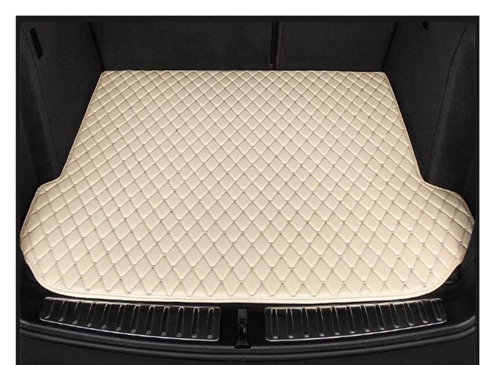 Auto Trunk Matten Für N&issan Für Ariya 2022 Teile Frachtleiner Teppiche Auto Innenzubehör wasserdichte Produkte Automobile Automobile(BEIGE) von GHAEKEBC