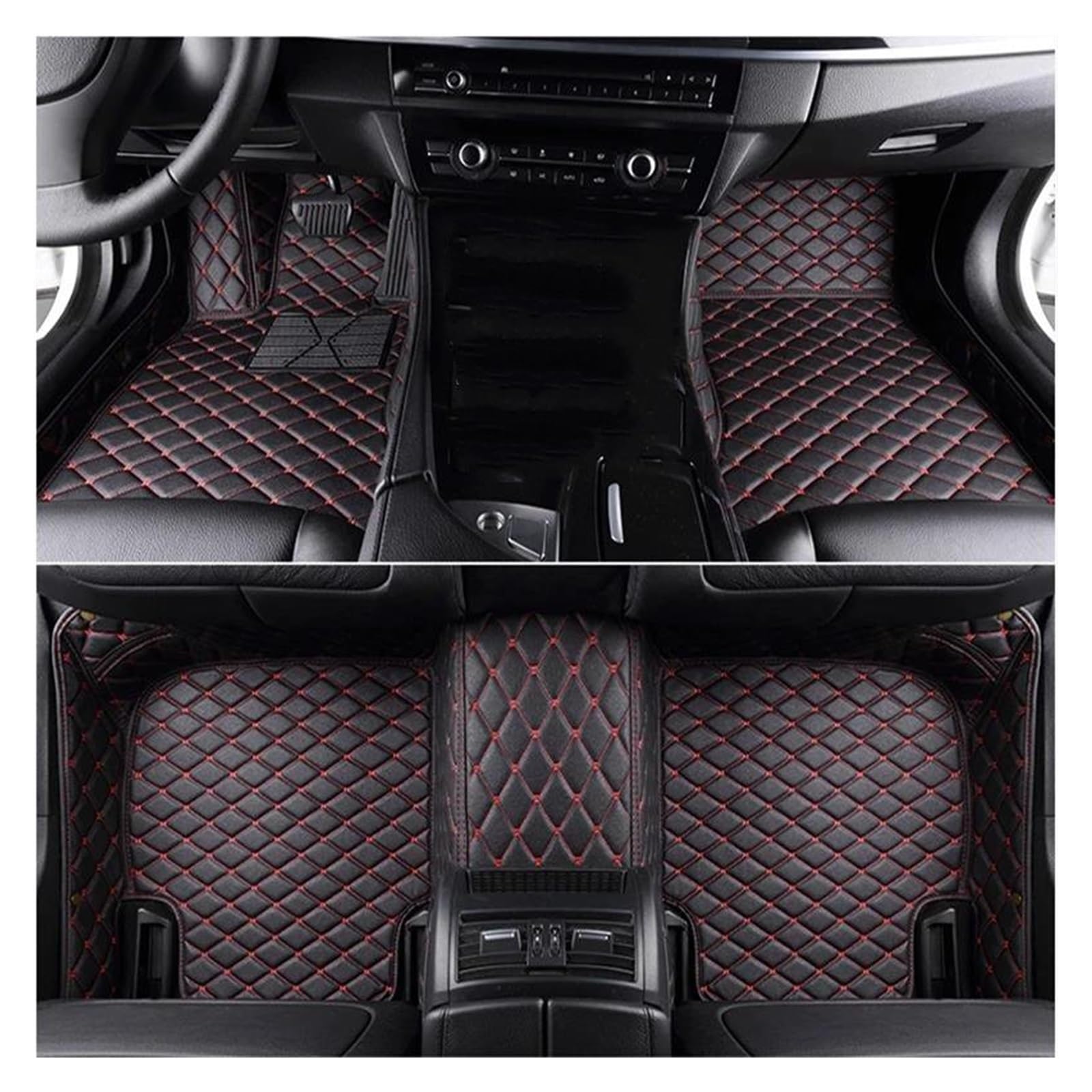 Autofußmatten Für Mazda Cx-5 2012 2013 2014 2015 2016 2017 2018 Matte Individuelle Fußpolster Autoteppiche Autoabdeckungen(Schwarze und rote Linie) von GHAEKEBC