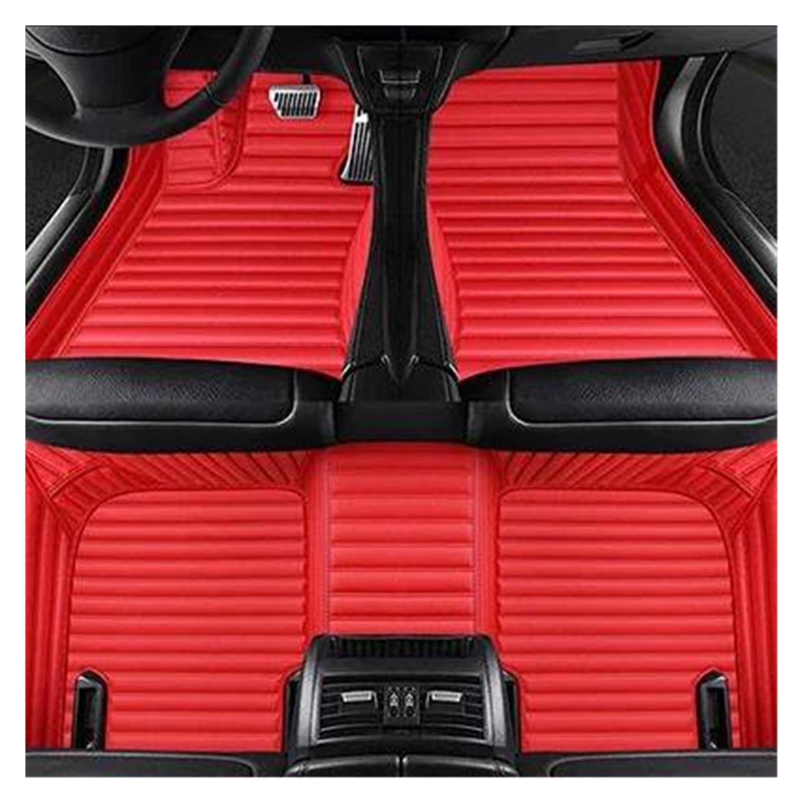 Autofußmatten Für Mercedes Für Benz E W211 2003 2004 2005 2006 2007-2008 Innenausstattung Teppich(Roter 5-Sitzer) von GHAEKEBC