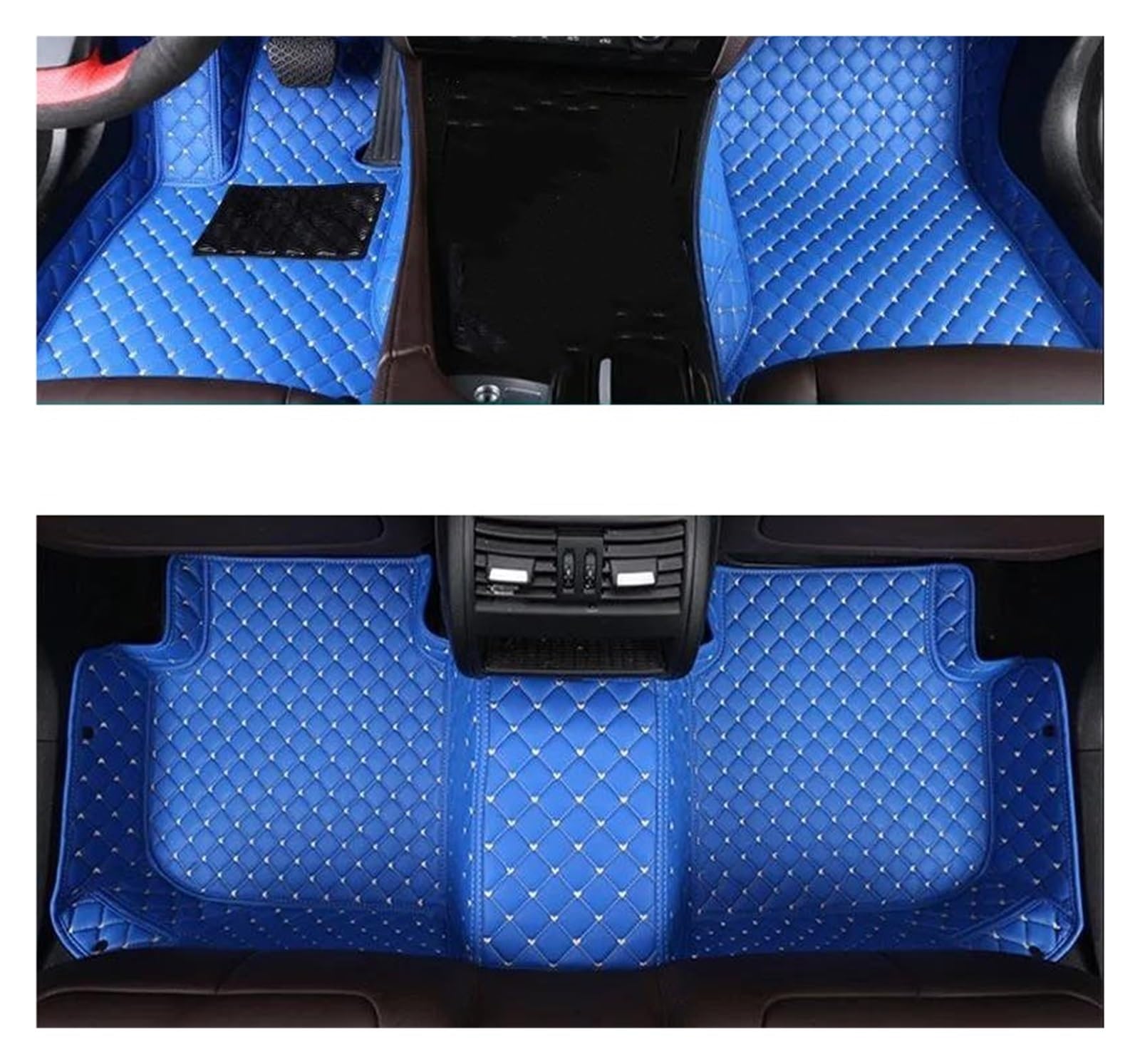 Autofußmatten Für Toyota Für Yaris Limousine 2007 2008 2009 2010 2011 2012-2013 Teppiche Fuß Autozubehör(Blau) von GHAEKEBC