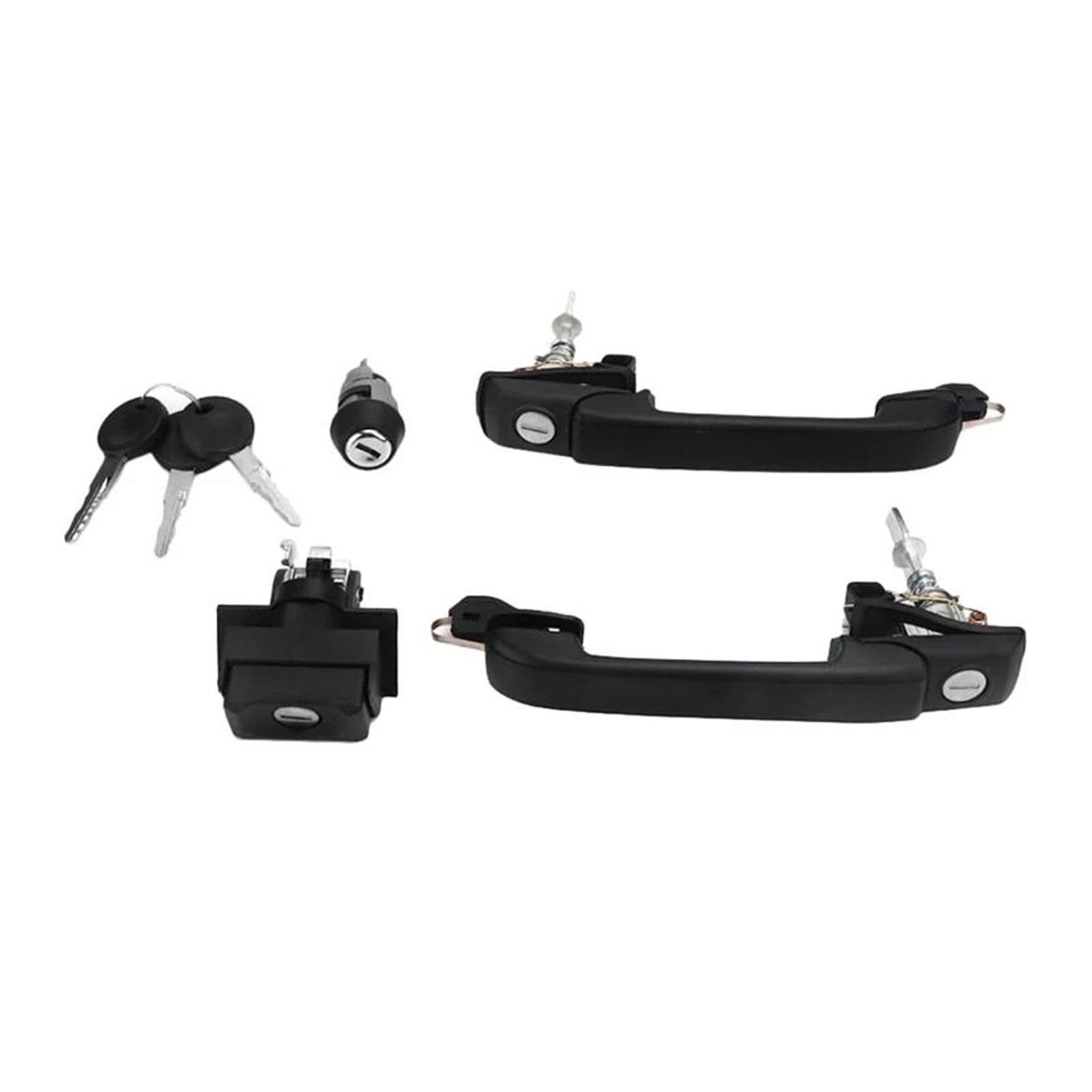 Autotürgriff 1H0898081 Für VW Für Golf Mk3 1991 1992 1993 1994 1995 1996 1997 Autotürsystem Set Griffschloss Kit 1H0837207B von GHAEKEBC