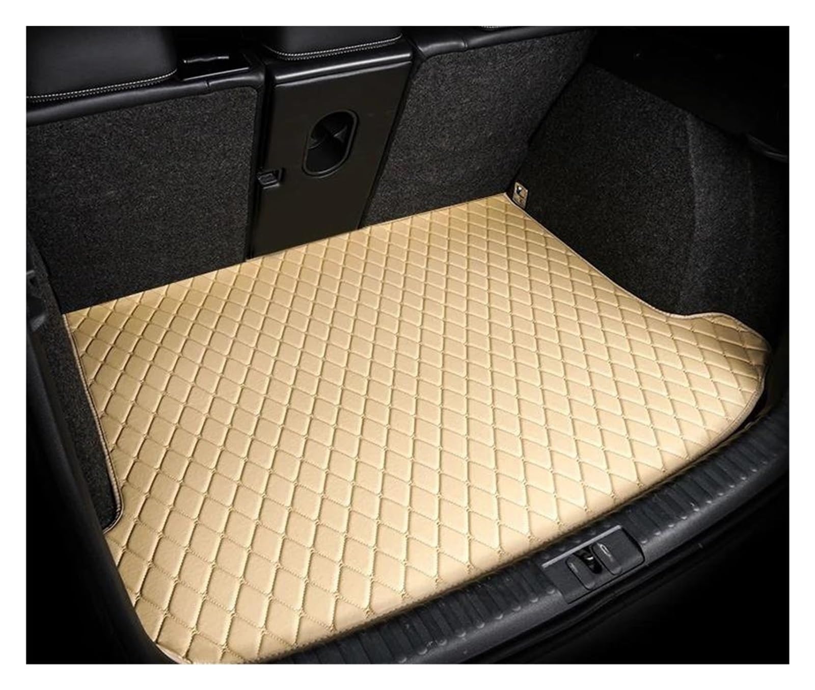 Cargo Liner Kofferraumteppiche Wasserdicht 1 Set Kofferraummatte Für A8 A8L 2014 2015 2016 2017(Einfach Beige) von GHAEKEBC