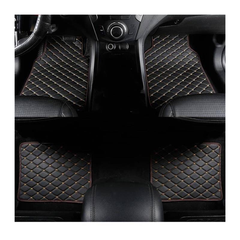 Für Seat Für Leon Für Ibiza Für Cordoba Für Toledo Auto Styling Auto Fußmatten Autozubehör Auto Fußmatten(Schwarz und Beige) von GHAEKEBC