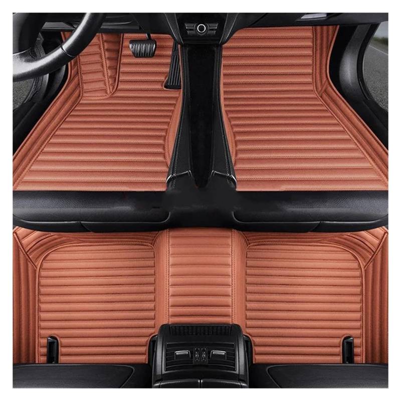 Innenraum Für Volvo V90 2016 2017 2018 2019 2020 2021-2022 Zubehör Teppich 1 Sitz Oder 5 Sitz Autofußmatte(Brauner 5-Sitzer) von GHAEKEBC