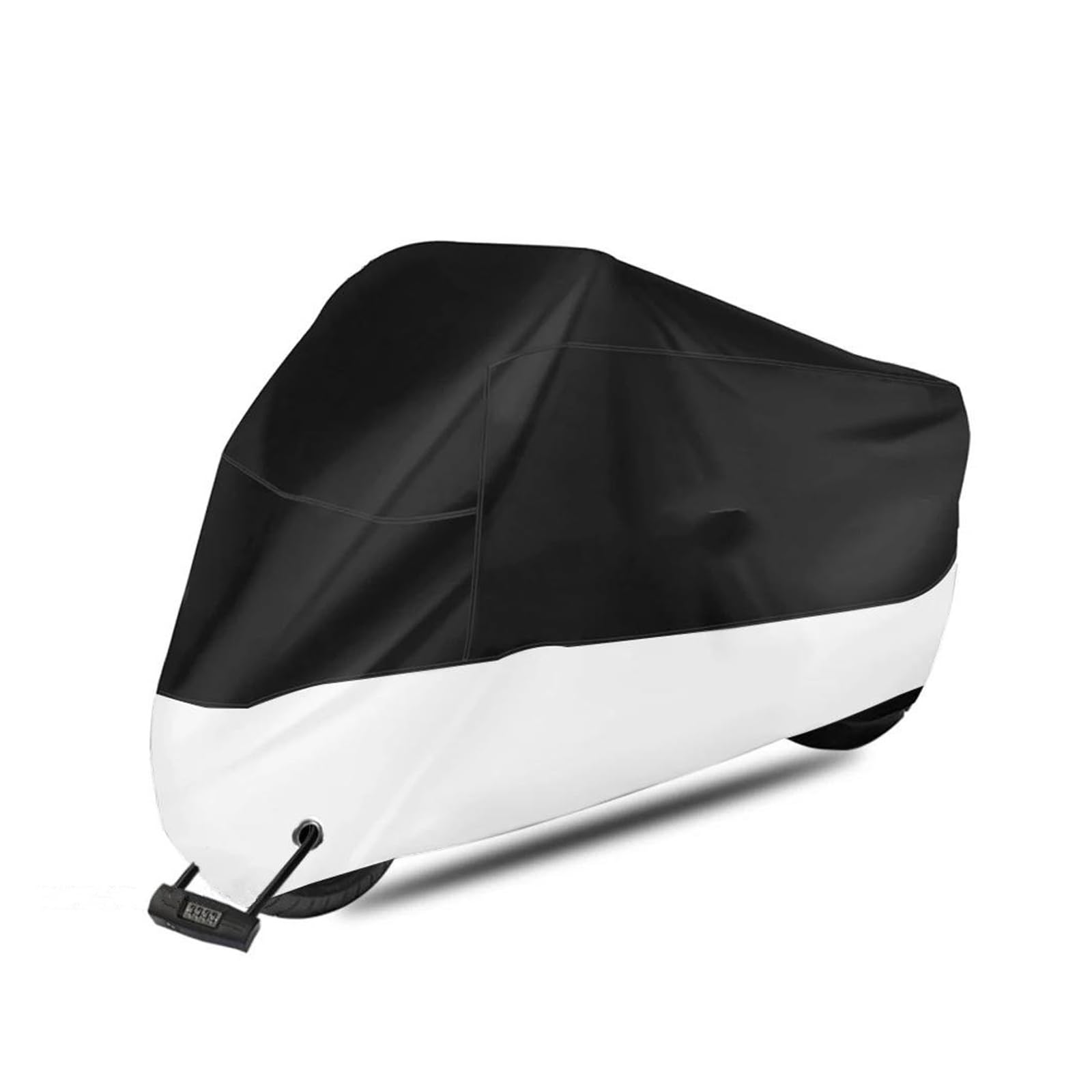 Motorradabdeckung wasserdichte Motorradabdeckung Für Y&amaha Xmax X MAX 125 250 300 400 Staubdicht UV Geschützt Regenschutz Für Outdoor Scooter(Silber,3XL Für 220cm) von GHAEKEBC