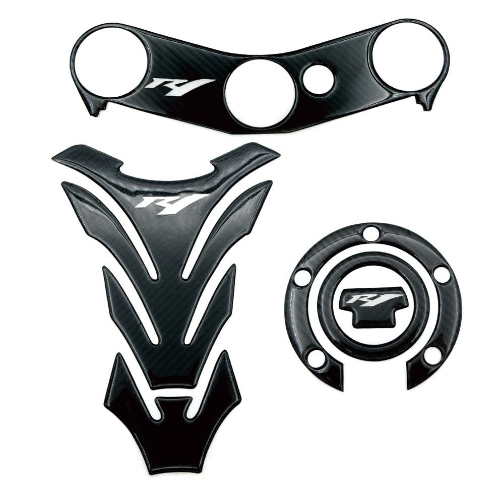 GHALSIEAV Motorrad-Tankaufkleber Für Y&AMAHA YZFR1 YZF R1 YZF1000 2002 2003 2004 2005 2006 Aufkleber Kraftstoff Tank Pad Aufkleber Schutz Triple Clamp Motorrad(15) von GHALSIEAV