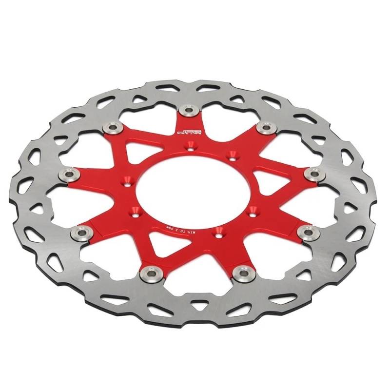 Motorrad Scheibenbremse Rotor Motorrad 320 MM Schwimmende Bremsscheiben Rotor Mit Halterung Für H&ONDA CR125R CRF250R CRF450R CRF250X CRF450X SUPERMOTARD CRF(Disc) von GHALSIEAV