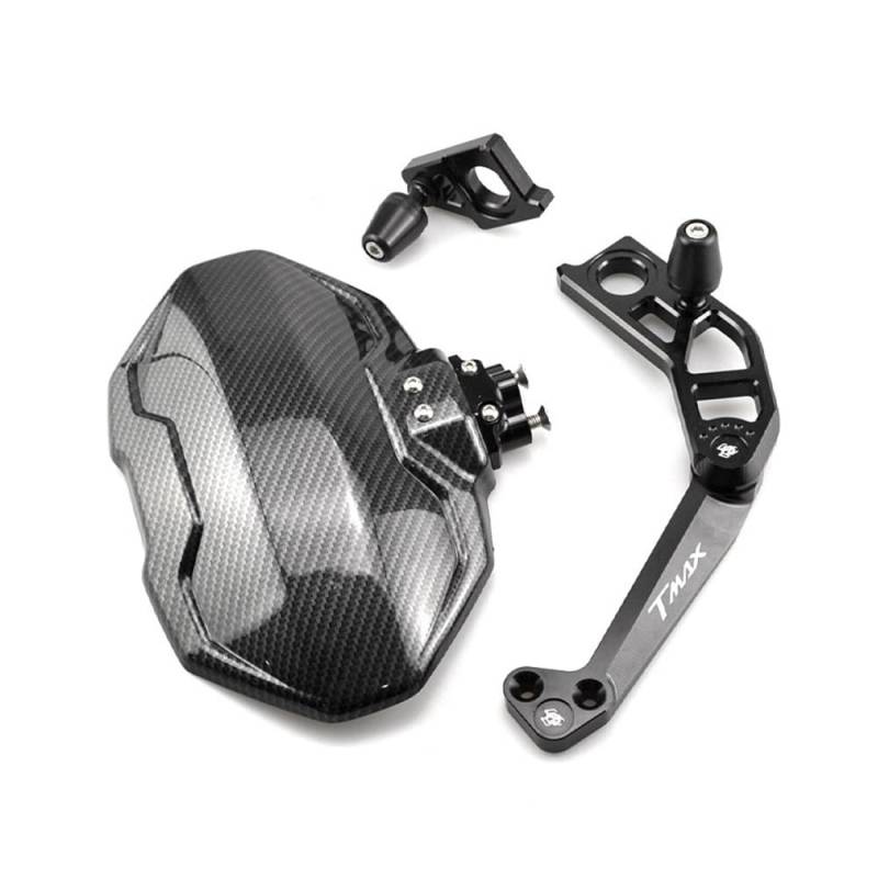 hinterer Motorrad Schutzblech Für Yam&aha TMAX560 Tmax-560 2022-2023 Motorrad Zubehör Hinten Mit Halterung Kennzeichen Rahmen Carbon Kotflügel von GHDYUQ