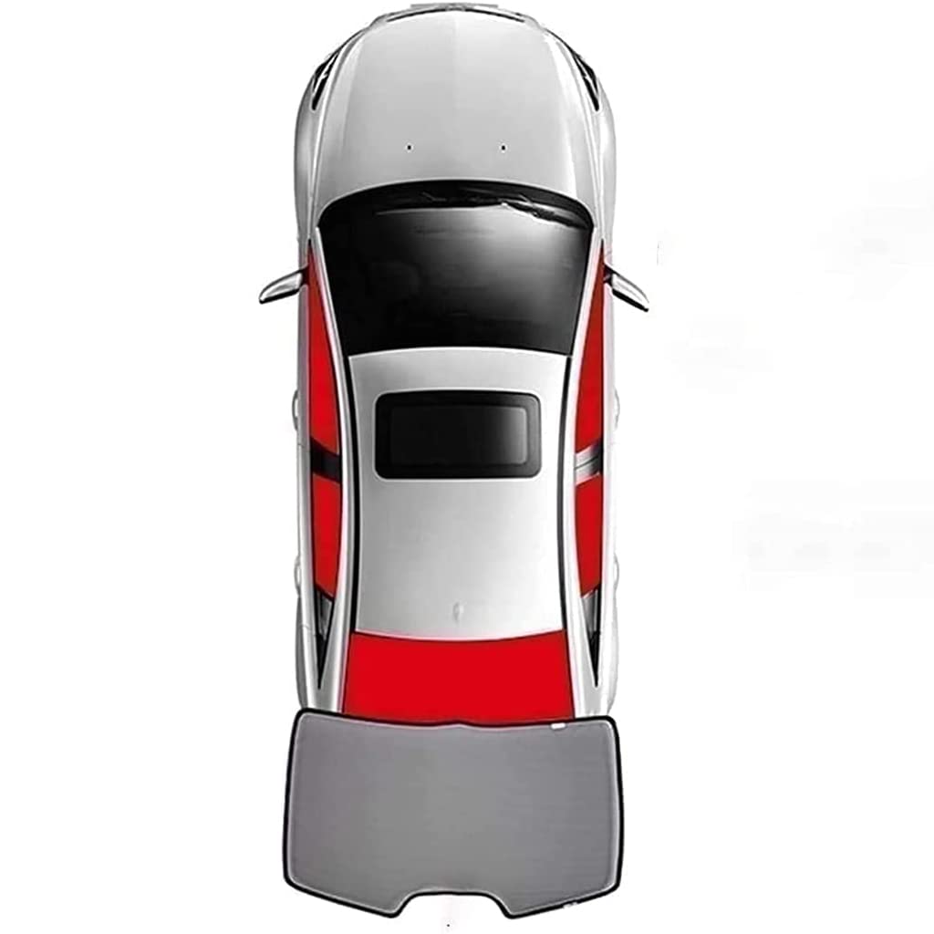 Auto Seitenfenster Sonnenschutz für Peugeot 508 SW 2019-2020,Sonnenblende Verdunklung Atmungsaktives Seitenfenster Heckscheibe Visier-Vorhang Zubehör,1 Rear von GHIOSA