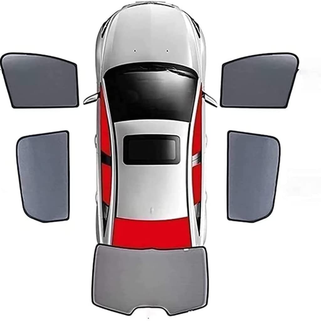 Auto Seitenfenster Sonnenschutz für Peugeot 508 SW 2019-2020,Sonnenblende Verdunklung Atmungsaktives Seitenfenster Heckscheibe Visier-Vorhang Zubehör,5pcs-wholecar von GHIOSA