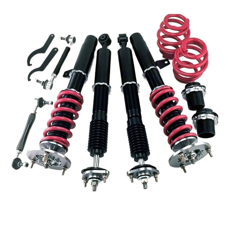 GHIUZ EPMAN Gewindefahrwerk Federbeine Racing Suspension Gewindefahrwerk Stoßdämpfer kompatibel for BMW 01–05 E46 330i/330Ci/330xi CN-E46(527) von GHIUZ