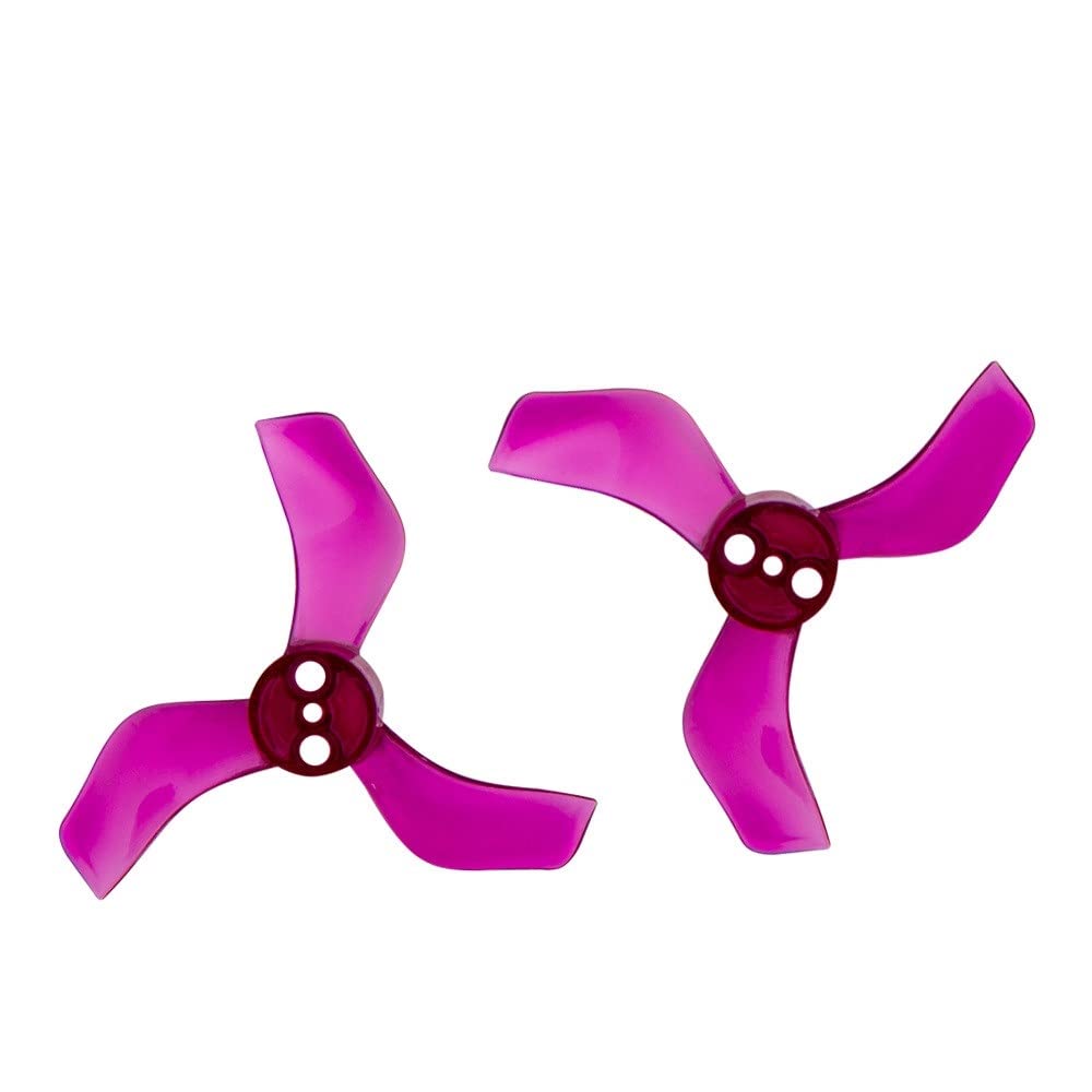 1635 40 mm 1,6 x 3,5 x 3 3-teiliger Propeller, kompatibel mit bürstenlosen Racing Tinywhoop-Drohnen 1103 1105 Ersatzteile Kompatibel mit 1635 Propeller(4PAIRS 1.5MM PURPLE) von GHJtRs