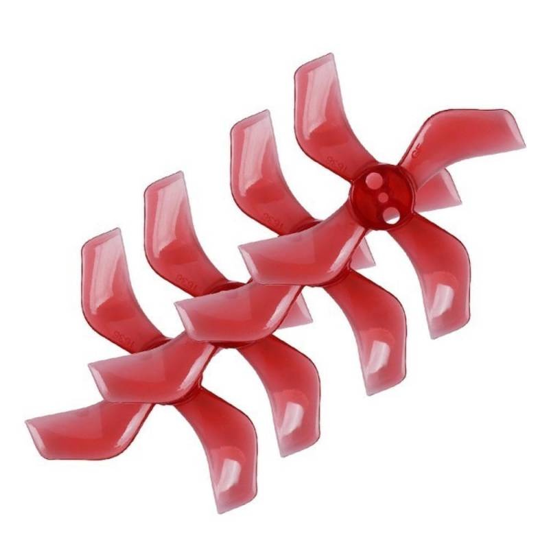 1636 1,6X3,6X4 40mm 4-PC Propeller 1mm 1,5mm Kompatibel mit RC Racing Freestyle TinyGo Tinywhoop Drohnen 1103 1105(4PAIRS 1.5MM RED) von GHJtRs