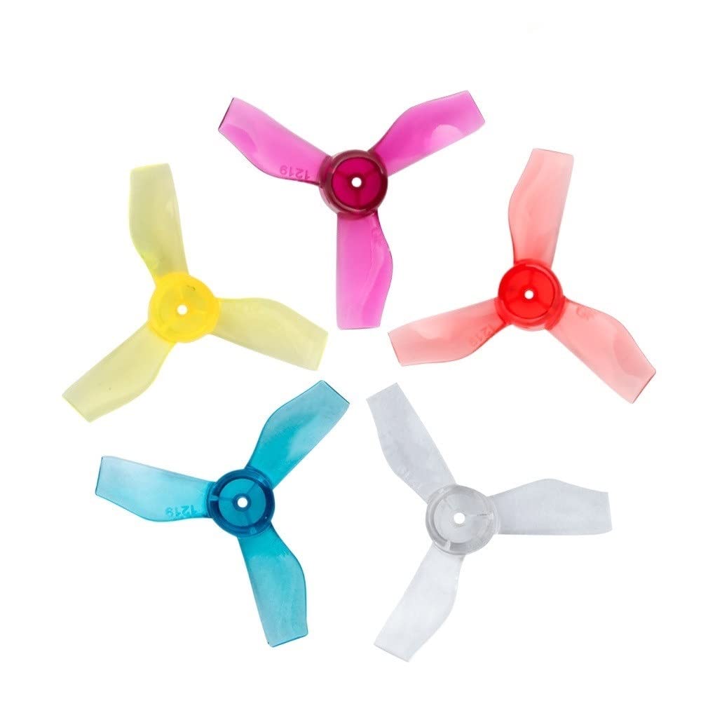 31 mm 1219 3-teiliger Propeller 1 mm kompatibel mit RC Racing Freestyle Tinywhoop Mobula6 Drohnen 0703 0804 1103 Motoren(4PAIRS PURPLE) von GHJtRs