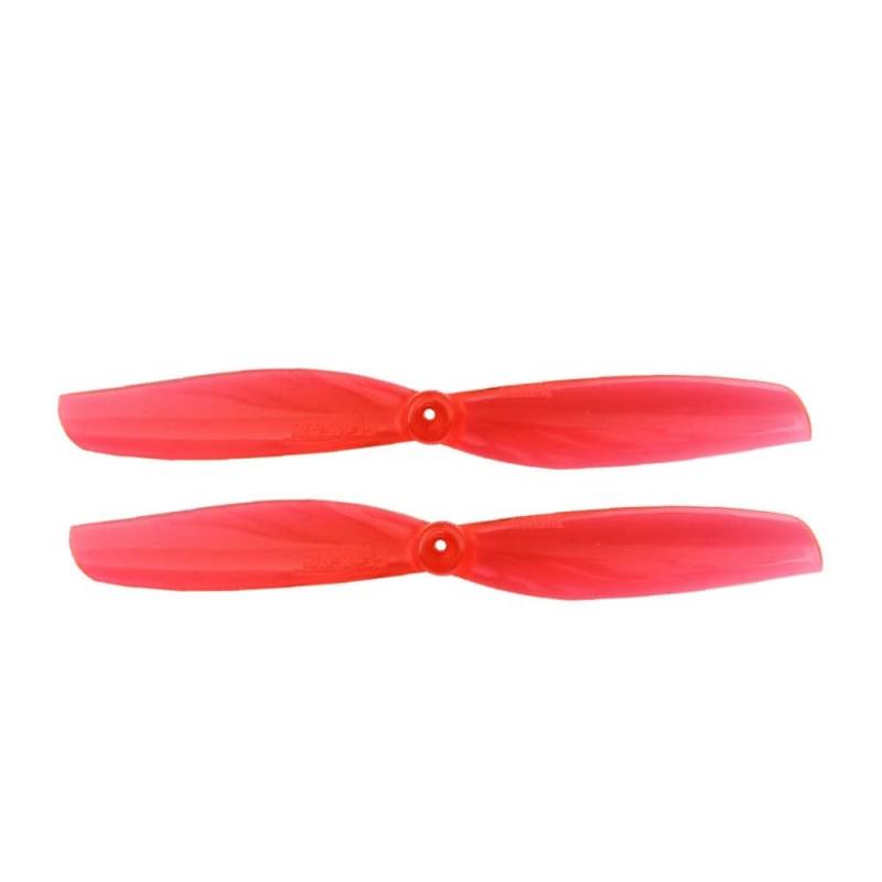 65mm 2-PC Propeller kompatibel mit 1mm 1,5mm Kompatibel mit RC Racing Freestyle 2,5 Zoll Cinewhoop Zahnstocher Drohnen DIY Teile(8PAIRS RED 1MM) von GHJtRs