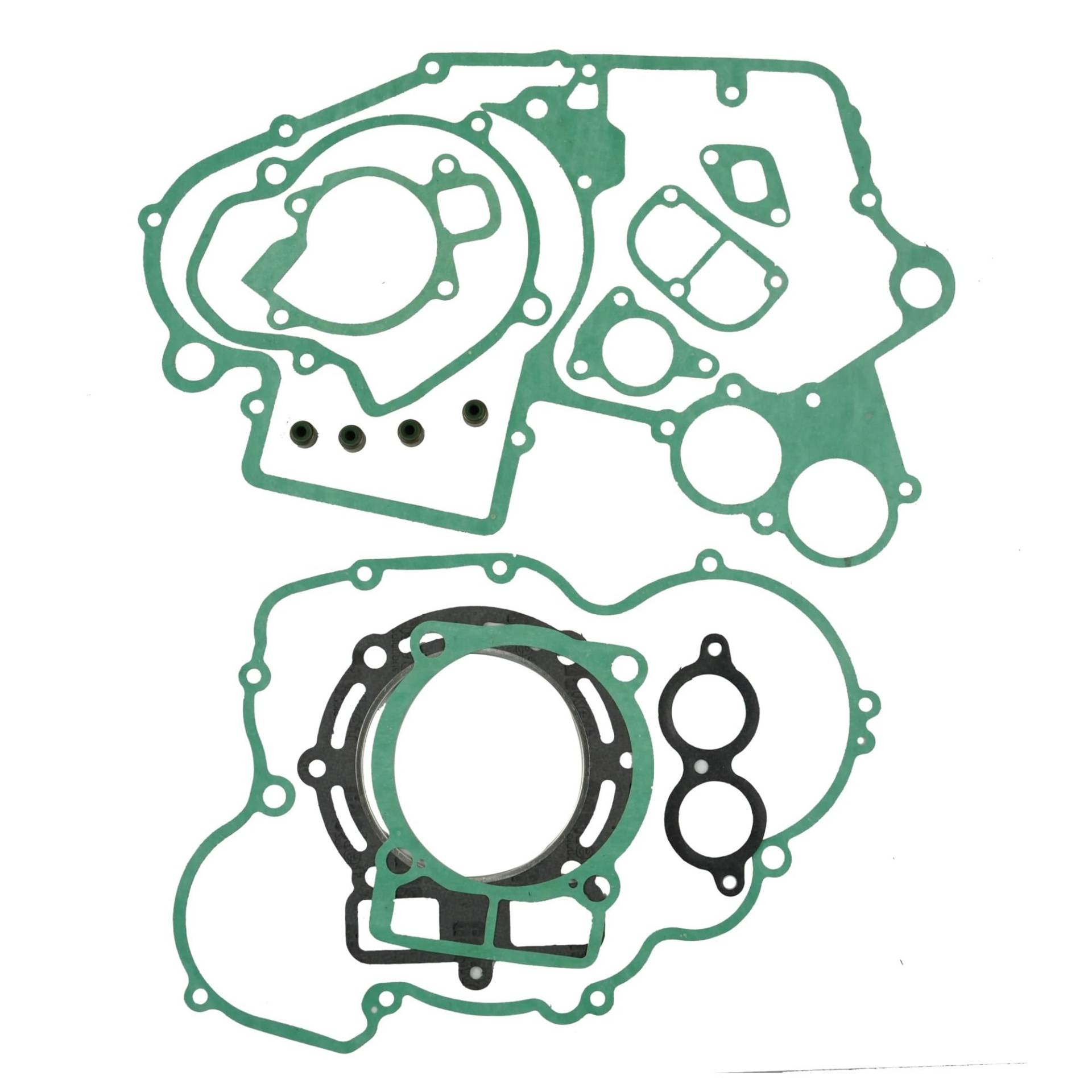 95,3 mm kompletter Motorrad-Motorzylinder-Kurbelgehäuse-Kupplungs-Starter-Generator-Abdeckungs-Dichtungssatz, kompatibel mit 450 520 525 Modellen 2003–2006(ARMY GREEN) von GHJtRs