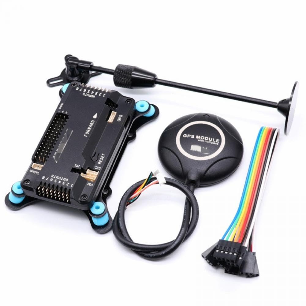 APM2.8 Flight Controller mit Ardupilot und integriertem M8N GPS-Kompass, kompatibel mit RC Quadcopter Multicopter mit GPS-Ständer und Stoßdämpfer(HORIZONTAL PACKAGEA) von GHJtRs