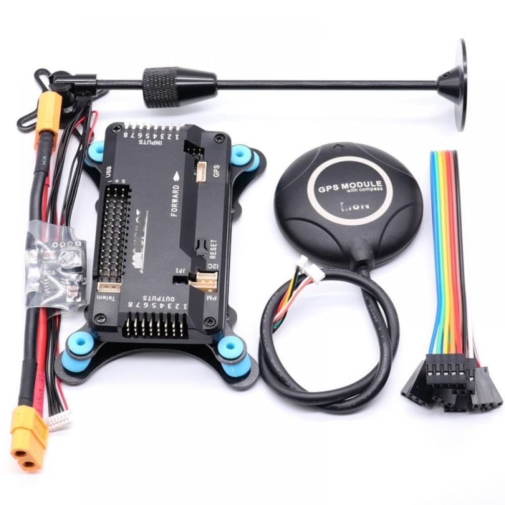 APM2.8 Flight Controller mit Ardupilot und integriertem M8N GPS-Kompass, kompatibel mit RC Quadcopter Multicopter mit GPS-Ständer und Stoßdämpfer(HORIZONTAL PACKAGEB) von GHJtRs