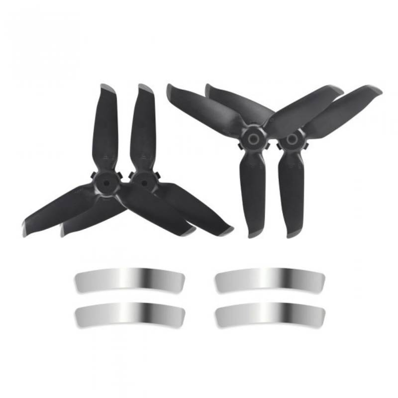 D Combo Propeller 2 Paar 5328S Drei Blatt Quick Release Requisiten Kompatibel mit D Combo Drone Kompatibles Zubehör Lärm Reduzierung(2 PAIRS SILVER) von GHJtRs